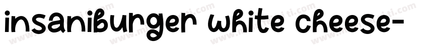 insaniburger white cheese字体转换